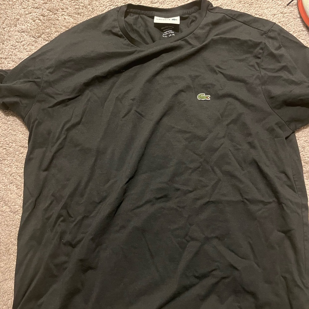 Lacoste black men's t shirt BARELY WORN x6 / XL